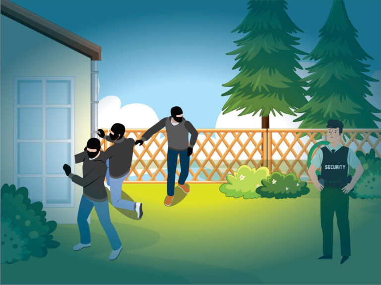 Opportunistic theft of outdoor property